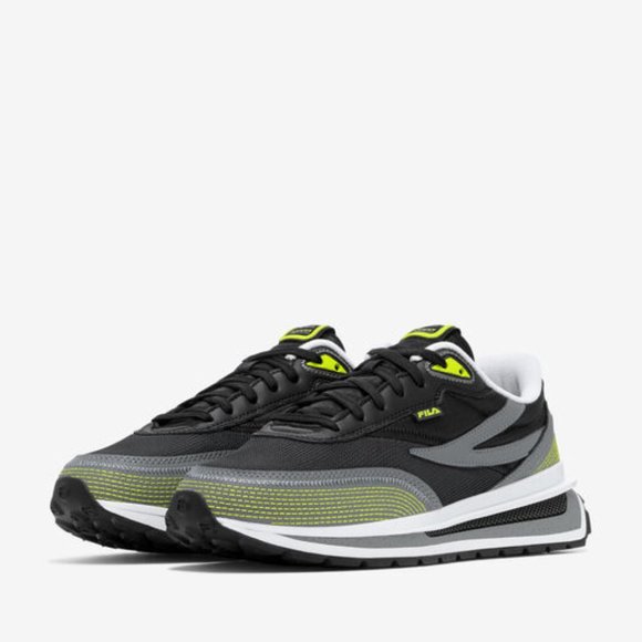 Fila Renno Bold Low Mens Casual Athletic Shoe Black Green 1RM01972-051 NEW Sz 14 - Picture 5 of 9